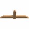 Ekena Millwork Eugene Smooth Timber Gable Bracket, Western Red Cedar, 60"W x 20"H x 3 1/2"D x 5 1/2"F, 8/12 Pitch GBW060X20X0406EUG00SWR - alternate 2